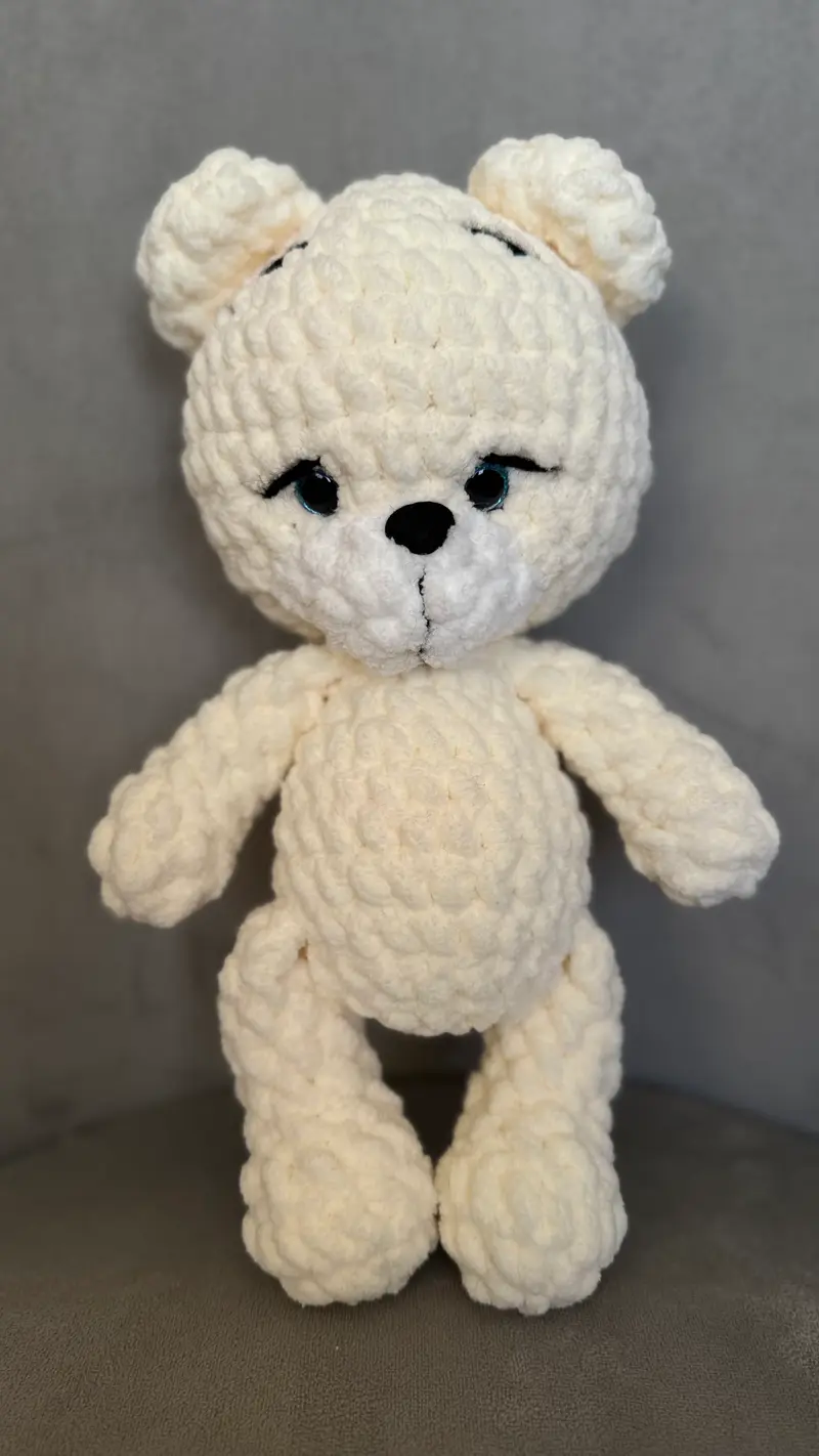 Handcrafted Ivory Teddy Bear