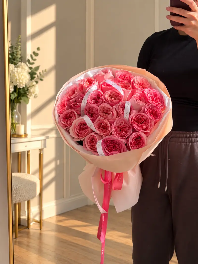 Pink X-Pression Rose Bouquet