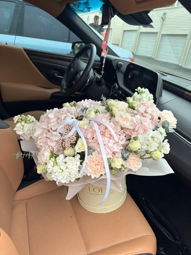 Romantic Blush Flower Box